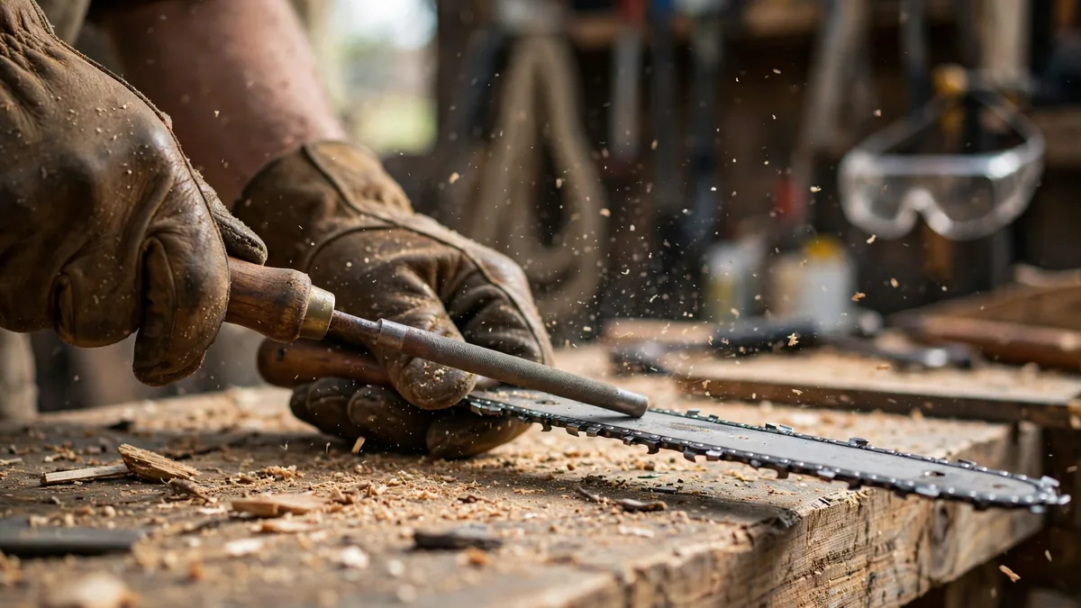 How to sharpen a chainsaw